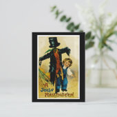 Jolly Halloween Scarecrow Briefkaart (Staand voorkant)