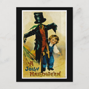 Jolly Halloween Scarecrow Briefkaart