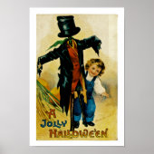 Jolly Halloween Scarecrow Poster (Voorkant)