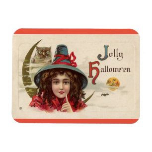 Jolly Halloween Witch Magnet Magneet