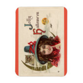 Jolly Halloween Witch Magnet Magneet (Verticaal)