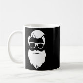 Jolly Hip Hipster Santa Claus kerstcadeau Koffiemok (Links)