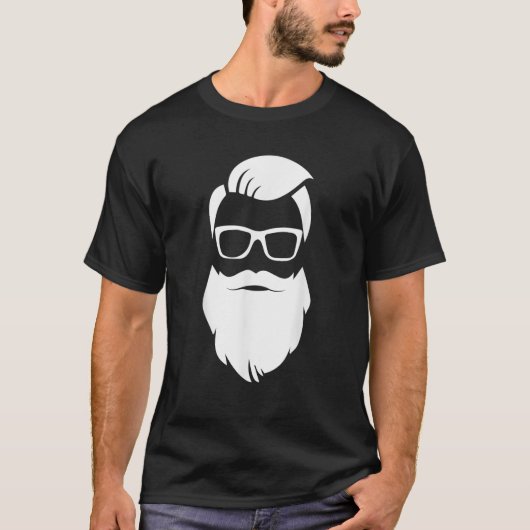 Jolly Hip Hipster Santa Claus kerstcadeau T-shirt (Voorkant)