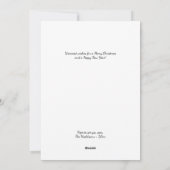 Jolly Ho Ho Ho Santa Christmas Greeting Flat Feestdagenkaart (Achterkant)