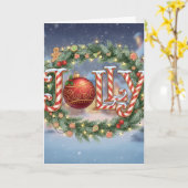 Jolly Holiday - Christmas Card Kaart (Gele Bloem)