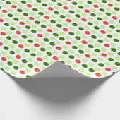 Jolly Holiday Polka Dot Cadeaupapier (Hoek)