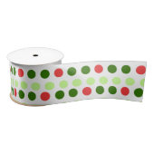 Jolly Holiday Polka Dot Satijnen Lint (Spoel)