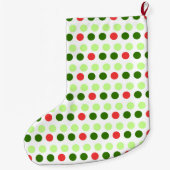 Jolly Holiday Polka Dots Grote Kerstsok (Achterkant)