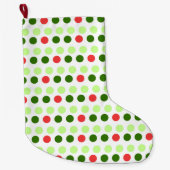 Jolly Holiday Polka Dots Grote Kerstsok (Voorkant)
