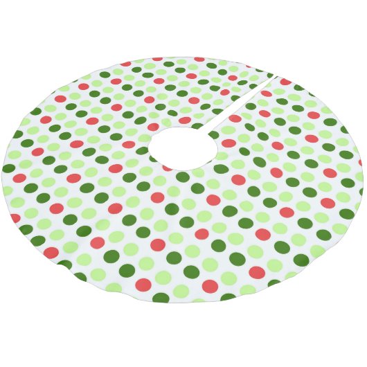 Jolly Holiday Polka Dots Kerstboom Rok (Gekanteld)