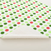 Jolly Holiday Polka Dots Sherpa Deken (3/4)