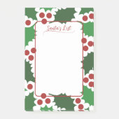 Jolly Holly & Berries Vakantie 4 x 6 Post-it® Notes (Voorkant)