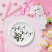 Jolly Holly Papieren Bordje (Feest)