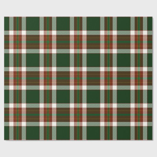 Jolly Holly plaid Cadeaupapier (Vlak)