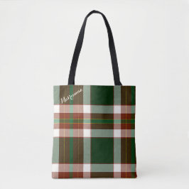 Jolly Holly plaid Tote Bag