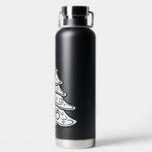 Jolly Hydration: Kerstboom-Emblazoned Waterfles (Achterkant)