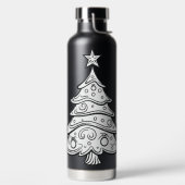 Jolly Hydration: Kerstboom-Emblazoned Waterfles (Links)