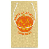 Jolly Jack O Lantern Halloween gepersonaliseerd Klein Cadeauzakje (Achterkant)