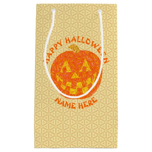 Jolly Jack O Lantern Halloween gepersonaliseerd Klein Cadeauzakje (Voorkant)
