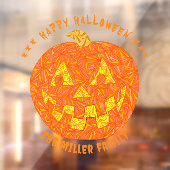 Jolly Jack O Lantern Schattige Welkom Leuk Hallowe Raamsticker (Vel 2)