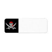 Jolly Jack Pirate adreslabel Etiket (Voorkant)