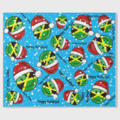Jolly Jamaican Flag KerstStyle Cadeaupapier (Vlak)
