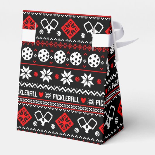 Jolly Jingle Pickleball Bedankdoosjes (Achterkant)