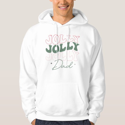 Jolly Jolly Papa Leuke Feestelijke Kerstmis Hoodie (Voorkant)