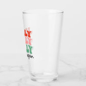 Jolly Jolly Seizoen Retro Vakantie Typografie Glas (Links)