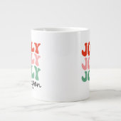 Jolly Jolly Seizoen Retro Vakantie Typografie Grote Koffiekop (Voorkant)