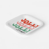 Jolly Jolly Seizoen Retro Vakantie Typografie Papieren Bordje (Gebogen)