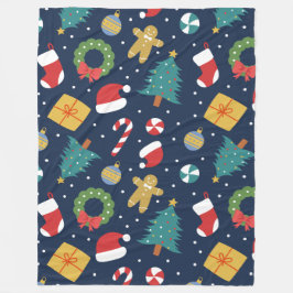 Jolly Jumble Holiday Fleece Deken