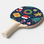 Jolly Jumble Holiday Ping Pong Paddle Tafeltennisbatje (Voorkant Gekanteld)