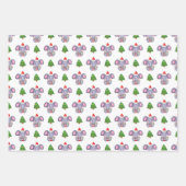 Jolly Jumbos Olifant thema Kerstmis Inpakpapier Vel (Voorkant 3)