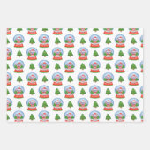 Jolly Jumbos Olifant thema Kerstmis Inpakpapier Vel (Voorkant 2)