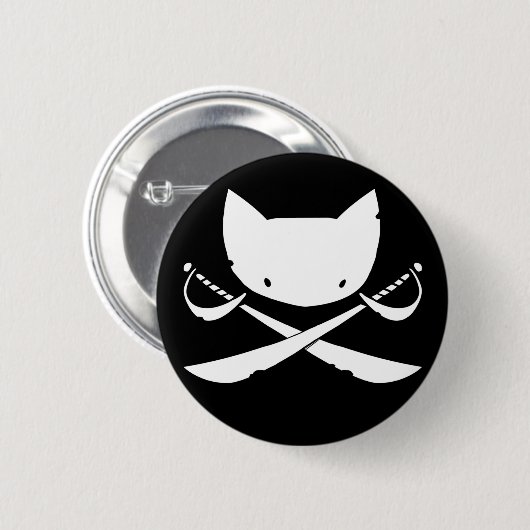 Jolly Kat Pirate Button (Voorkant /achterkant)