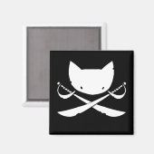 Jolly Kat Piratenmagneet Magneet (Voorkant / Achterkant)