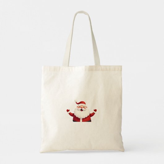 Jolly Kawaii Santa Claus Tote Bag (Achterkant)