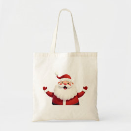 Jolly Kawaii Santa Claus Tote Bag