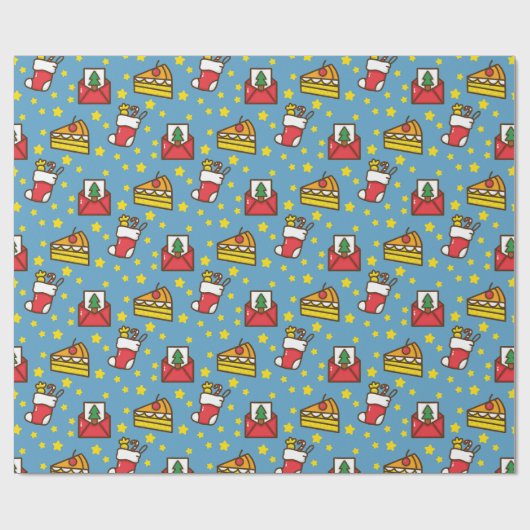 Jolly kerst cadeaupapier (Vlak)