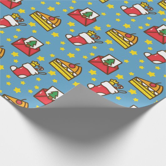 Jolly kerst cadeaupapier (Hoek)