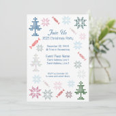 Jolly Kerst Sjabloon Party Uitnodiging (Staand voorkant)