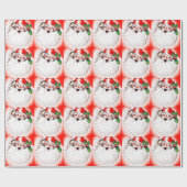 Jolly Kerstgroet Cadeaupapier (Vlak)
