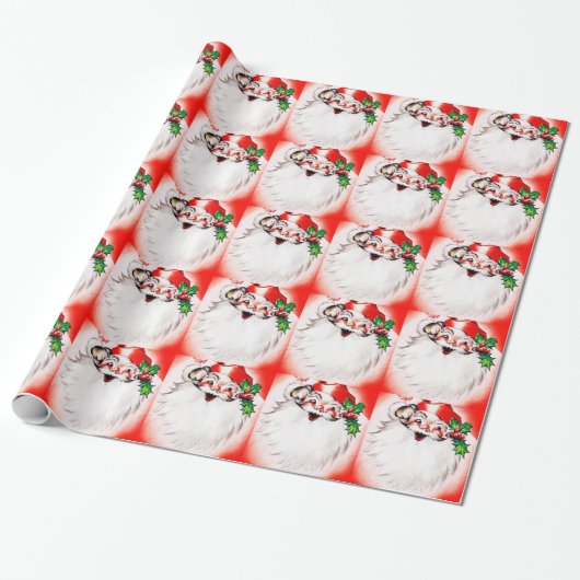 Jolly Kerstgroet Cadeaupapier (Uitgerold)