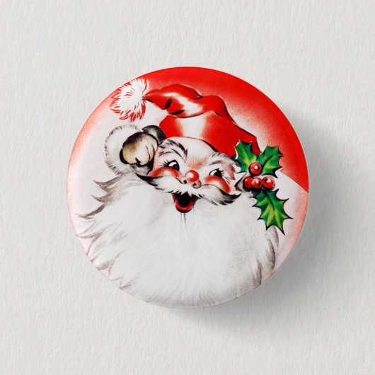 Jolly Kerstgroet Ronde Button 3,2 Cm (Voorkant)