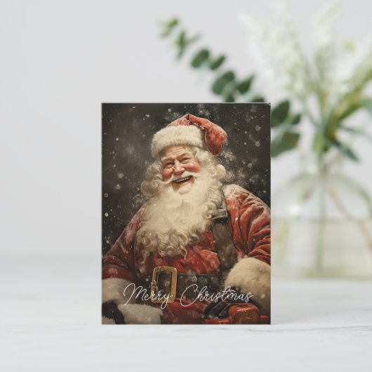  Jolly Kerstman Kerstvakantie Feestdagenkaart (Staand voorkant)