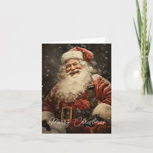  Jolly Kerstman Kerstvakantie Kaart (Voorkant)