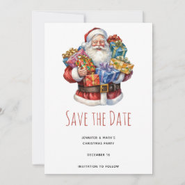 Jolly Kerstman Klasse Kerstmis Save The Date