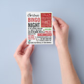 Jolly Kerstmis, Bingo Night Adverteren Flyer (Hand)