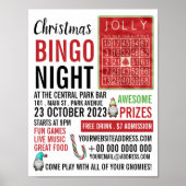 Jolly Kerstmis, Bingo Night Adverteren Poster (Voorkant)